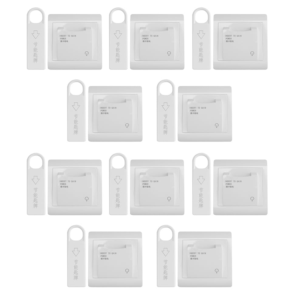 10 Ensembles D'Interrupteur Magnétique de Carte D'Économie D'Énergie de Chambre D'Hôtel Haut de Gamme, Insertion de Clé pour L'Alimentation