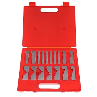 Precision Angle Block Set 17Pcs 0 to 45 Degree Durable Hardened Steel Angle Calibration Gage Inspection Block Grinding and Milling Machine