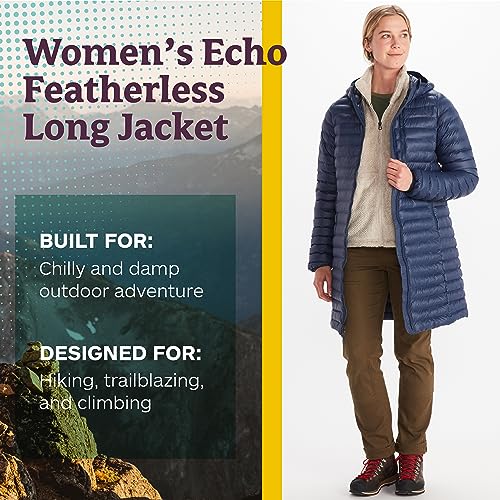 MARMOT Women's Echo Featherless Long Jacket - Mid-Thigh, Lightweight Down-Alternative Puffer with Hood2