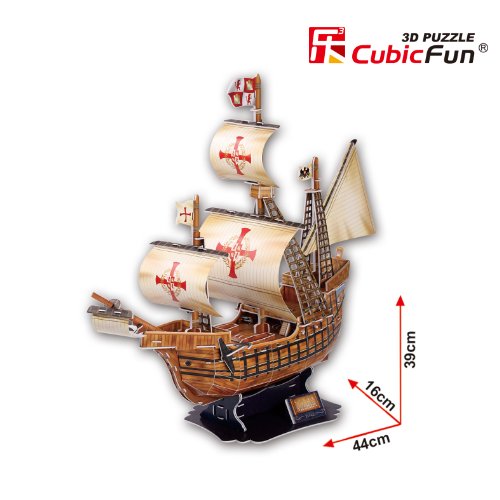 Cubicfun T4008H Santa Maria Vessel Models 3D Puzzle, 113 Pieces #TOP2