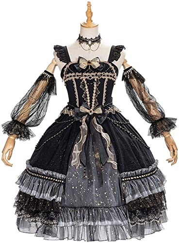Robe Lolita Gothique complète sans manches pour éviter les costumes incomplets