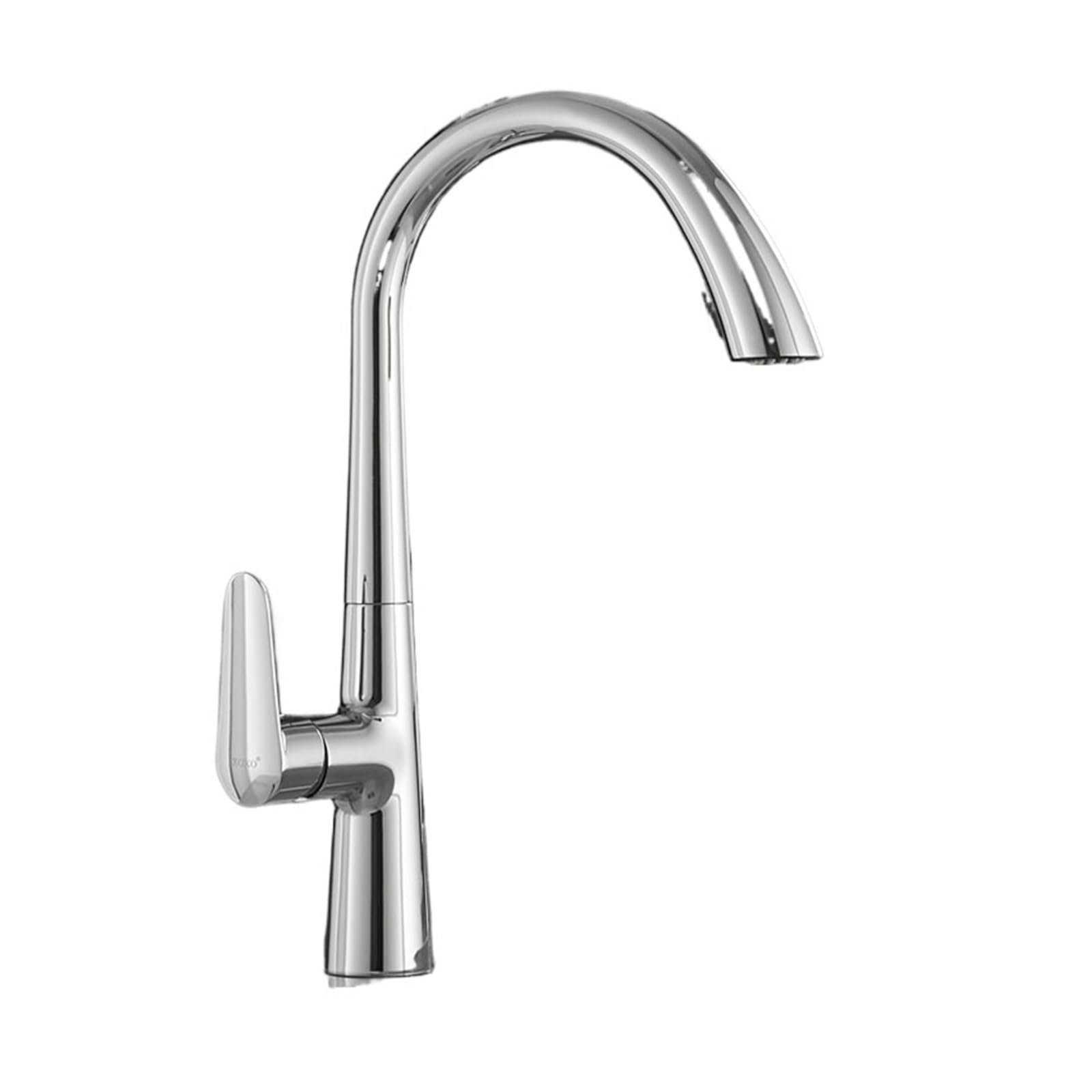 Robinet mélangeur d'eau noir avec douchette extractible et bec rotatif 360 degrés
