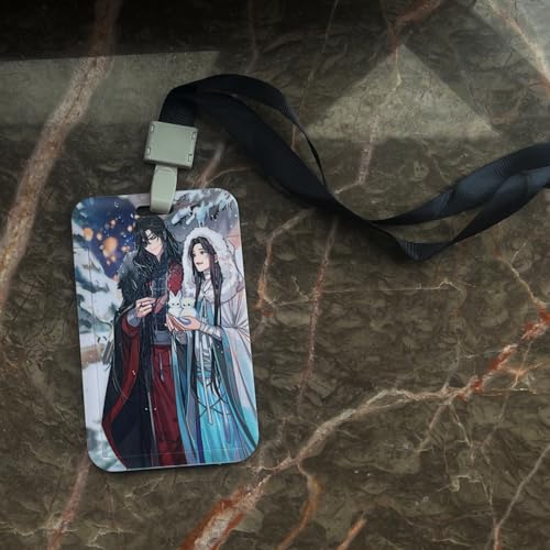 Heaven Blessing Xie Lian Lot de 5 porte-badges en acrylique pour homme et femme – vue 3
