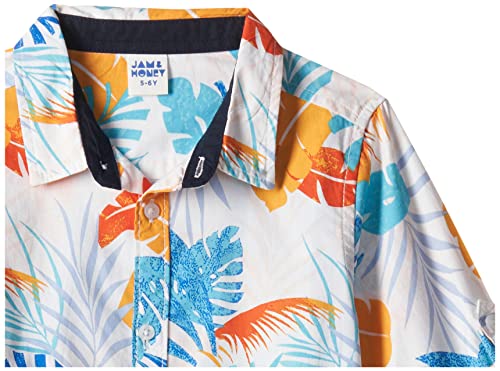 Image of Amazon Brand - Jam & Honey Boys 100% Cotton Printed Regular Fit Long Sleeve Shirt
