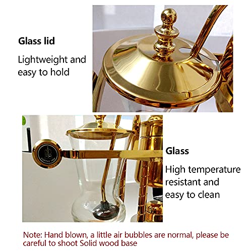 Cafetera Sifón Clásica con Base de Madera 4 tazas miniatura 7