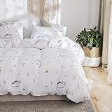 jieshiling Queen Duvet Cover, Soft Cute Bedding Set with Lightweight Duvet Cover Queen and 2 Pillowcases Zipper Closure (Cat, Queen)