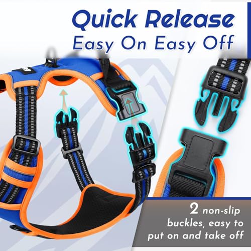 Image of Eagloo Dog Harness for Small Dogs, No Pull Pet Vest with 2 Leash Clips