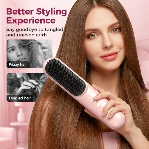 Cepillo alisador inalámbrico Go Brush Pro para cabello corto miniatura 3