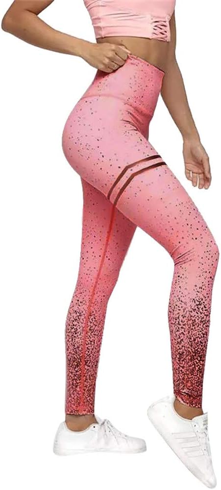 Women's Workout Leggings Fitness Sports Gym Running Yoga Athletic Pants Leggings High Waist Tummy Control Pants