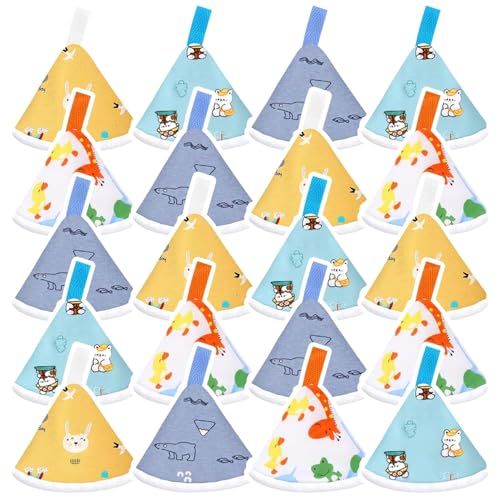 Image of 20 Pcs Baby Boy Pee Shield Cover,Pee Covers Baby Boy Pee Cap, Reusable Pee Shield for Baby Boy Water Absorption Diaper Changing Accessory for Boys Newborn Birthday Gift (Animal)