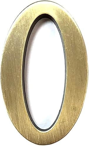 Números de buzón de 2 pulgadas de aleación de zinc hueca, números de dirección de puerta 3D autoadhesivos para casa, apartamento, oficina,