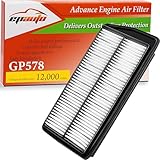 EPAuto GP578 (CA10578) Engine Air Filter Replacement for Acura RDX (2007-2012), Up to 12,000 Miles