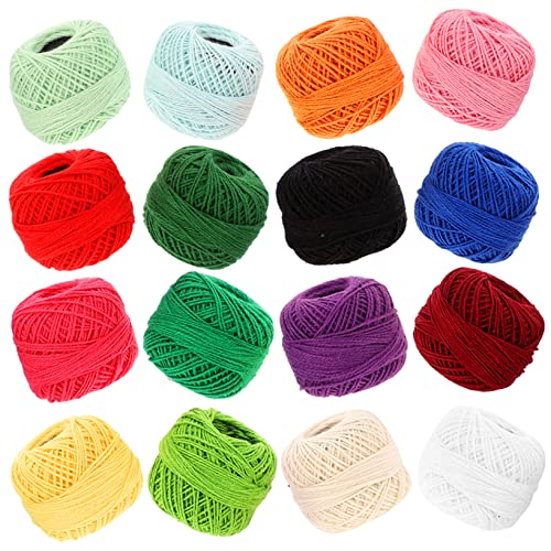 Hilos para bordado en rollos, 16 unidades, multicolor miniatura 1