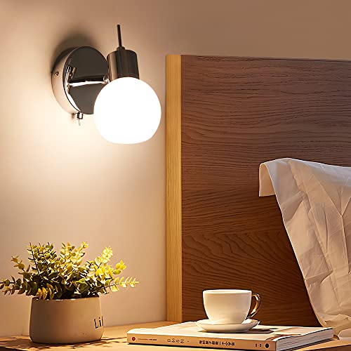MantoLite LED Modern Wall Lamp 2 Pack Indoor Bedroom Wall Lights with Switch Wall Mounted Lighting Bedside Reading Lamp Living Room Corridor Stairs Wall Sconce (5W E14 LED Bulbs Included) - Cosy Home Interiors MantoLite LED Modern Wall Lamp 2 Pack Indoor Bedroom Wall Lights with Switch Wall Mounted Lighting Bedside Reading Lamp Living Room Corridor Stairs Wall Sconce (5W E14 LED Bulbs Included) - Image 3