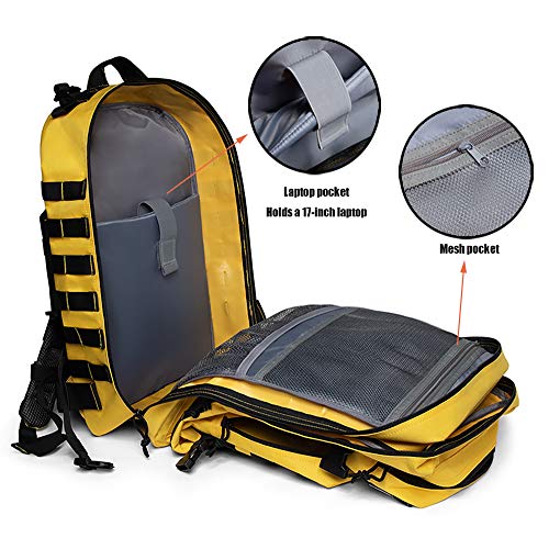 Image of QT&QY 45L Military Tactical Backpacks Molle Army Assault Pack 3 Day Bug Out Bag Hiking Treeking Rucksack