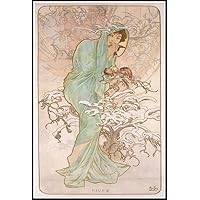 Amazon | アルフォンス・ミュシャ・ズデンカ・チェルニーの絵画