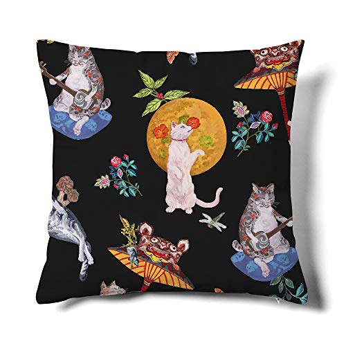 Happy memories decor throw pillow cushion cover, classic cashew f…