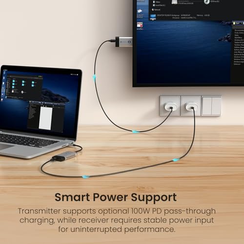 Image of Portronics Sky Cast Wireless Type-C to HDMI Screen Casting Adapter 4K@50Hz, Type-C Input, Plug & Play,10m Range, Simultaneous PD Charging, Cast Video & Audio from Laptop /Tablet to TV /Projector /Monitor