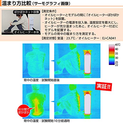 Amazon.co.jp: ぽかぽかネット EJ-GA044（ROSSOオイルヒーターEJ-CA041