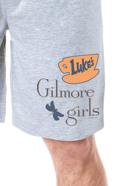Gilmore Girls Mens' Luke's Diner Logo TV Show Series Sleep Pajama Shorts2