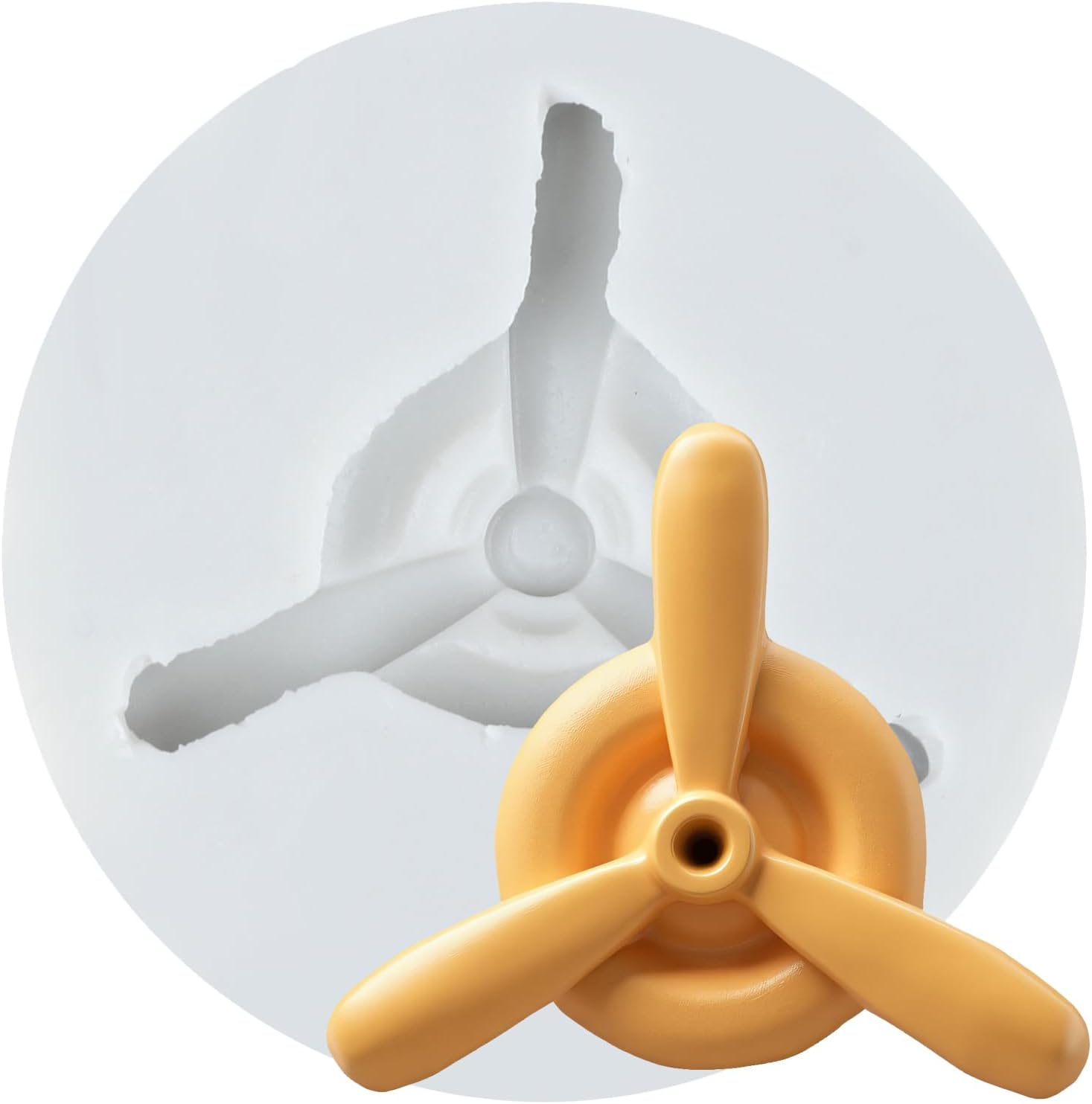 3D Airplane Propeller Silicone Molds Propeller Polymer Clay Mold for DIY Crafts Epoxy Resin Casting Air Dry Polymer Clay Plaster Jewelry Making