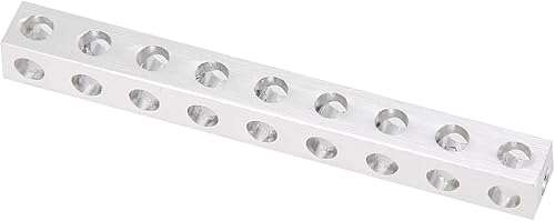 Miniatura 5 de Pieza de estructura robótica, ligero robótico cuadrado de aluminio 2pcs 0.315x0.315x2.835 in con 9 agujeros para la base estructural del robot para