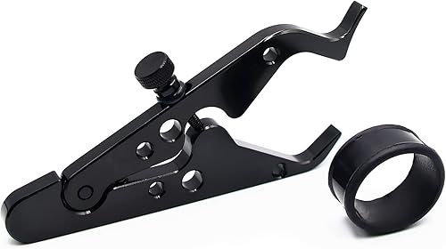 Miniatura 3 de Control de crucero de motocicleta, asistencia universal del acelerador de muñeca, abrazadera de bloqueo de aluminio con anillo de silicona para