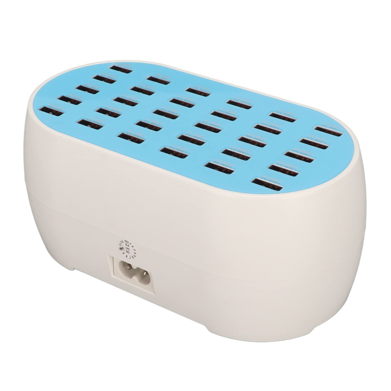 Cargador USB de 160 W, Cargador de 30 Puertos de 160 W, Estación de Carga, Protección Antiestática, Carga Rápida, Resistente a Altas Temperaturas para Hoteles y Casas (Enchufe de la UE)