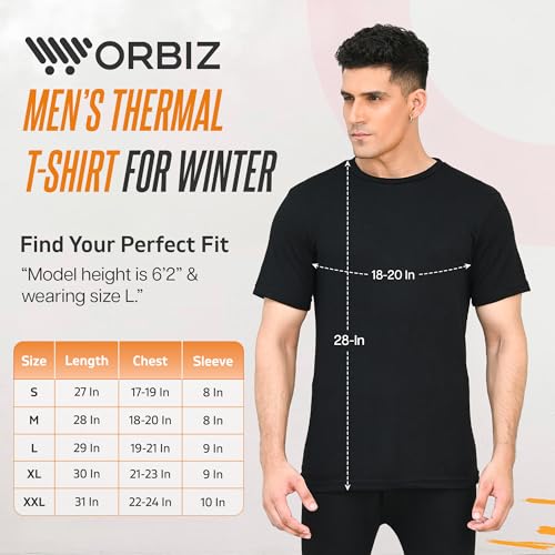 Thread Linens 3 Pack Mens Thermals T Shirt, Body Warmer Base Layer Thermal Underwear Mens Thermal Top for Men Size S-XXL - Image 3