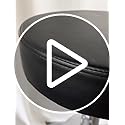Image of CSS Furniture Bar Stool -Essilor PU 360?Height 24 to 32 inches Adjustable Kitchen /Office /Bar /Shop /Restaurant Stool (Black)