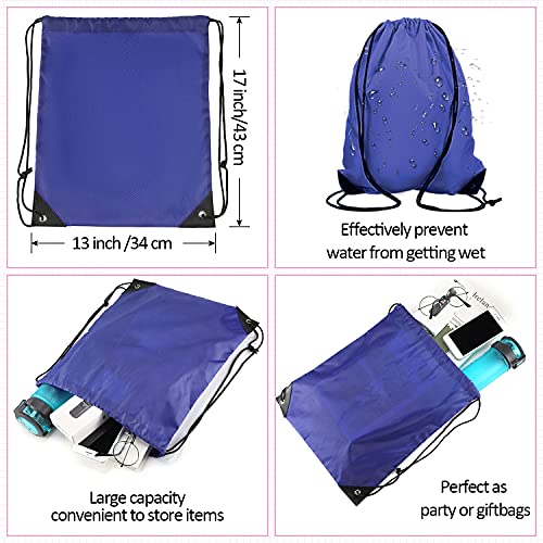 Shappy 80 Pack Drawstring Backpack Bulk Drawstring Bags with 20 Colors Waterproof Draw String Bags DIY Available for Group Hiking Yoga Gym Swimming Travel Beach Homeless4