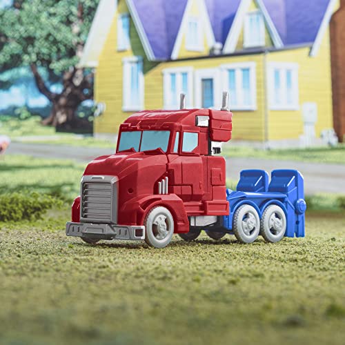 Transformers Toys Earthspark Warrior Class Optimus Prime Action Figure, 5-Inch, Robot Toys For Kids Ages 6 And Up #TOP2