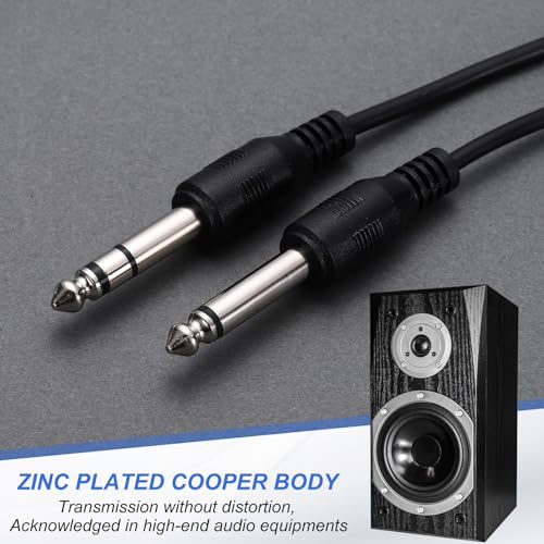 Cable de audio 6.35mm macho a cable desnudo 4 piezas miniatura 4