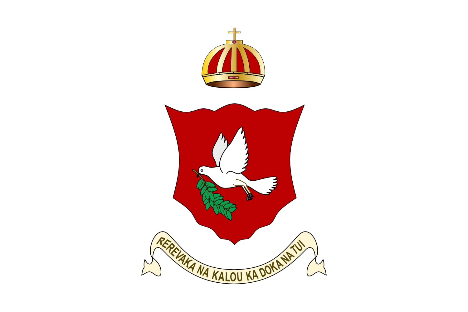 Drapeau Royal Standard of Fiji 1871-1874 fini les reproductions floues