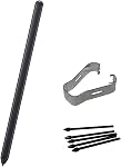 Galaxy S21 Ultra Remplacement de stylo pour Samsung Galaxy S21 Ultra 5G Stylo Stylus stylo + 5X Conseils/Nibs de remplacement (noir mystique)