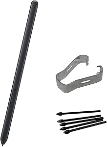 Galaxy S21 Ultra Pen Replacement for Samsung Galaxy S21 Ultra 5G S Pen Stylus Pen + 5X Replacement Tips/Nibs (Mystic Black)