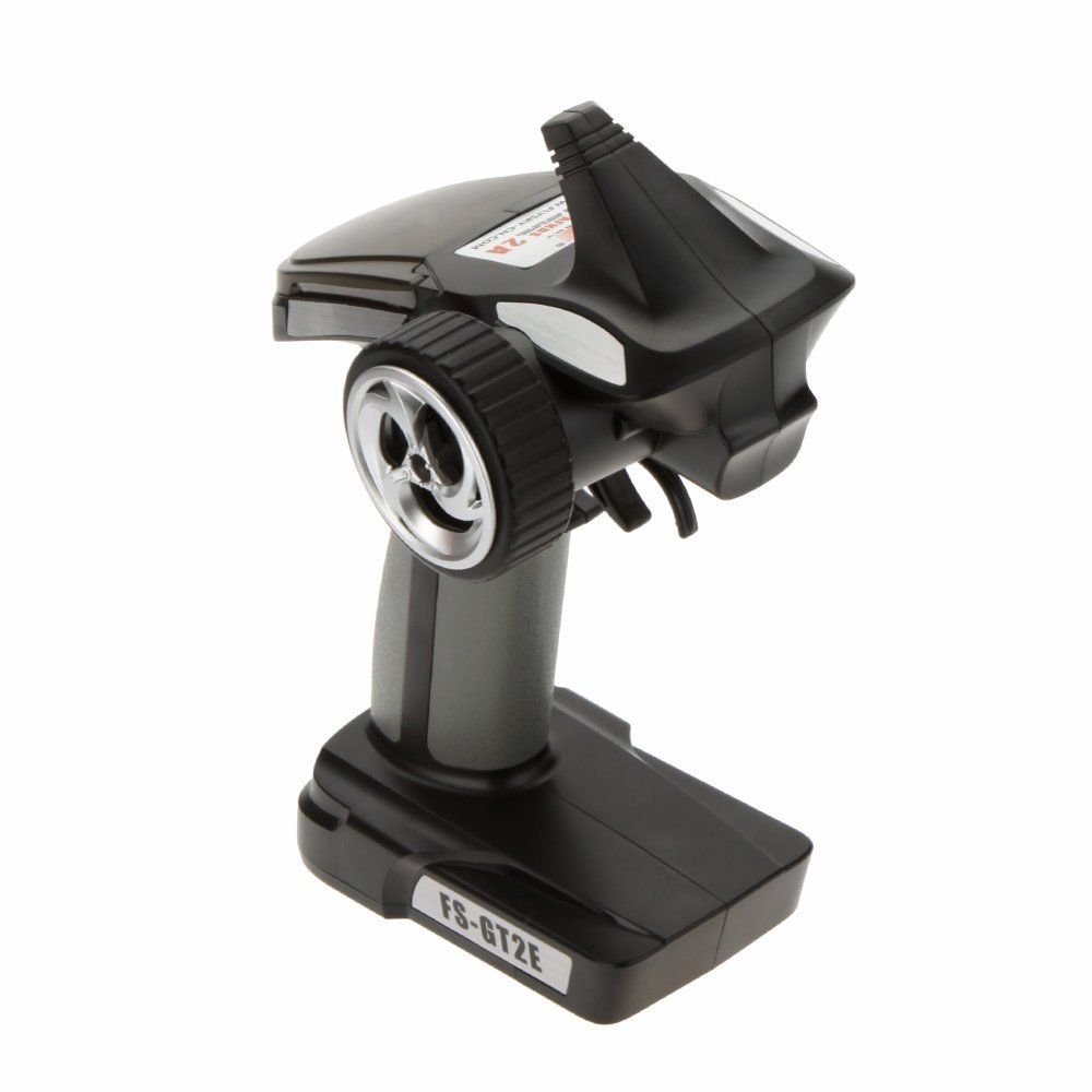 2.4GHz Radio Transmetteur Récepteur Télécommande, Flysky FS GT2E AFHDS 2A 2.4GHz 2 Canal Transmetteur + FS A3 Récepteur Radio Système pour RC Racing Car Boat
