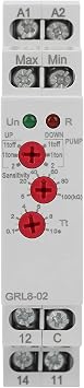YWBL-WH Liquid Level Control Relay Water Level Controller 10A AC/DC 24V-240V GRL8-02