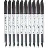 Pilot - 325489 PILOT Lot de 12 Marqueurs CD-DVD Begreen Pointe Moyenne Noir