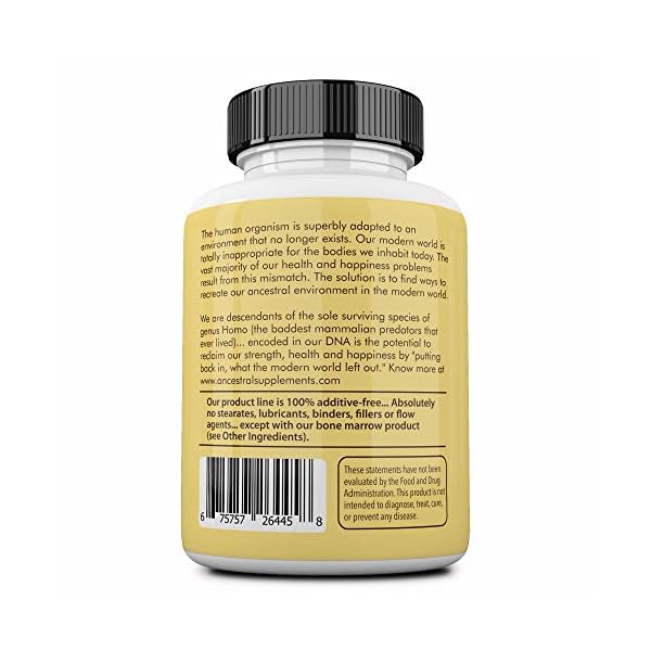 Ancestral-Supplements-Grass-Fed-Colostrum--Supports-Immune-Gut-Growth-and-Repair-180-Capsules Ancestral Supplements Grass Fed Beef Colostrum Supplement, 3000 mg, Offers Immune Support and Promotes Gut Health, Athletic Performance, Healthy Iron Levels, Growth and Repair, Non GMO, 180 Capsules