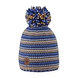sehr warm PIPOLAKI Damen BOREAL Haube, blau, One Size