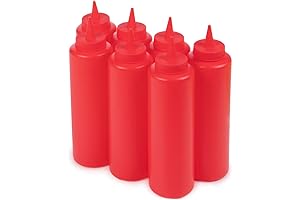 Brybelly Ketchup Squeeze Bottles with Pull-String Prank