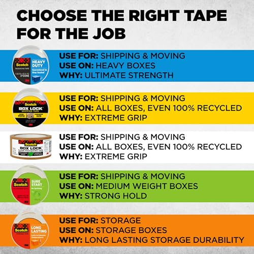 Scotch 142L Heavy Duty Shipping And Moving Packing Tape thumb #9
