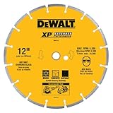 DEWALT DW4716 Industrial 12-Inch Dry Cutting Segmented Diamond Saw Blade with 1-Inch Arbor