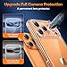 TAURI for iPhone 17 Pro Max Case, Full Camera Protection with Screen Protector, Anti-Yellowing Military-Grade Protection Shockproof Slim Phone Case for iPhone 17 ProMax, Clear