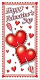 Happy Valentine's Day Door Cover 30in. x 5ft Pkg/1