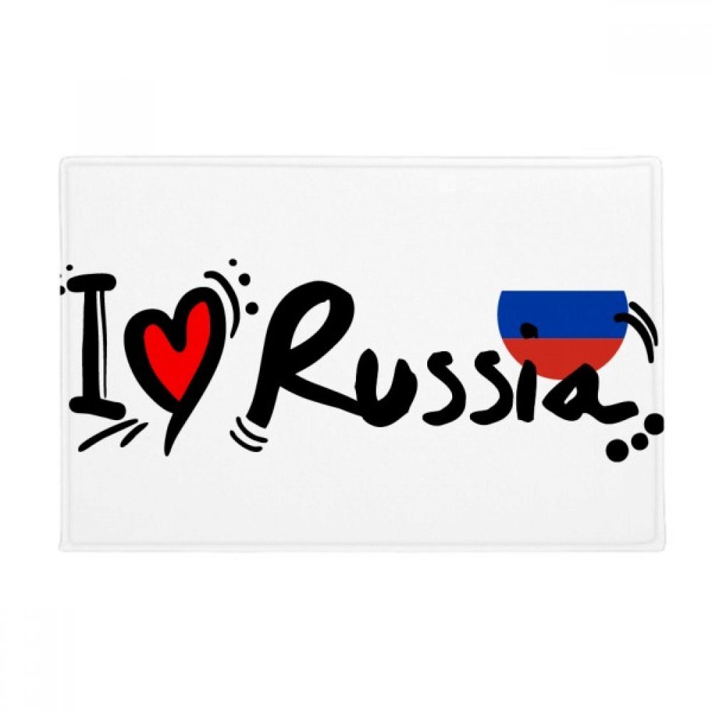 Tapis de sol J'aime la Russie paillasson intérieur 40x60