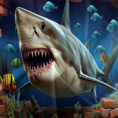 Parure de lit requins en microfibre premium housse de couette douce 3D - 7