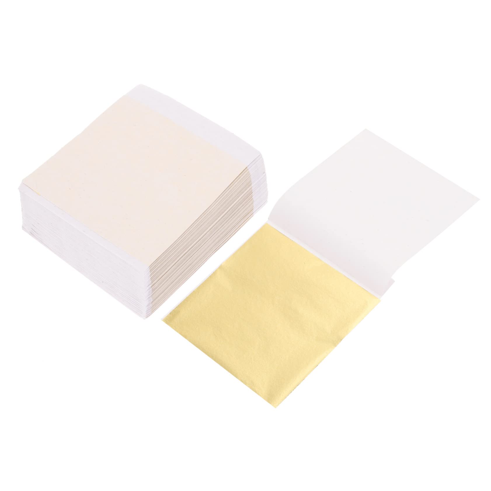 HOMSFOU 3 Sätze Goldfolie Blätter Für Bastelarbeiten Imitation Blattgold Für Kunsthandwerk DIY Projekte Vergoldung Basteldekoration Für Anwendungen 200 Blatt*3