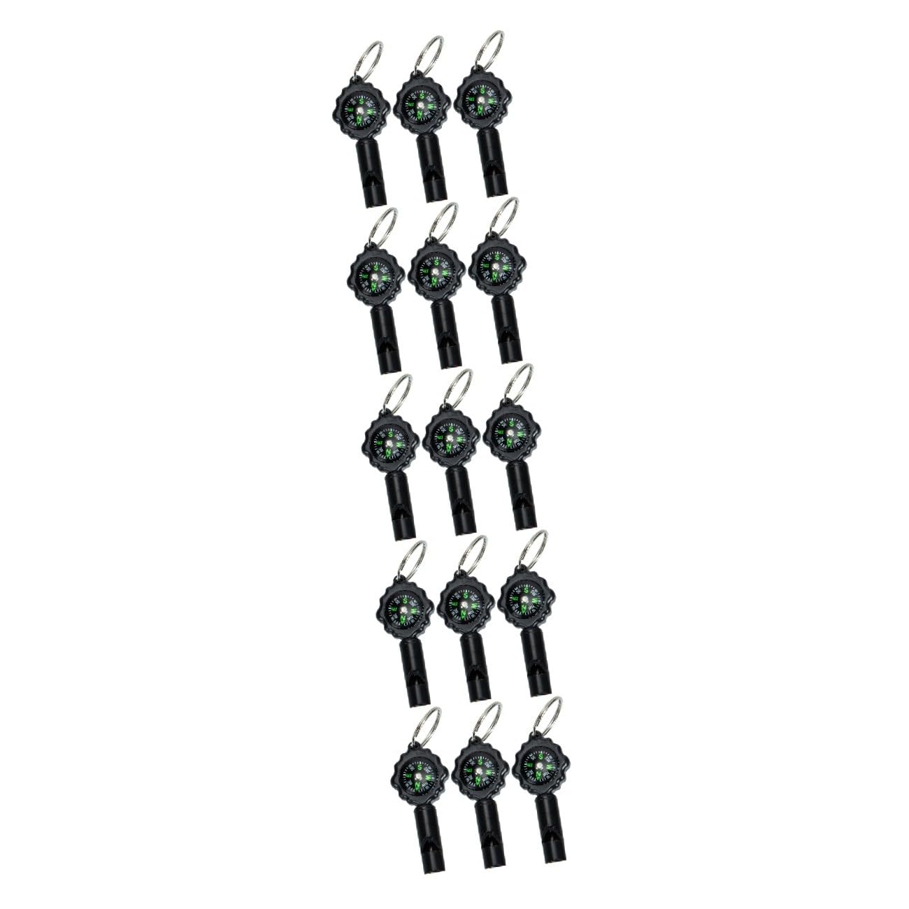 15piezas Silbato Multifuncional Con Brújula y Lanyard Accesorios De Supervivencia Para Camping Senderismo y Actividades Al Aire